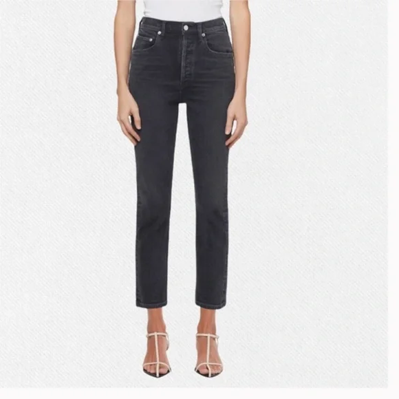 Agolde Black High-Waisted Jeans - Picture 8 of 8